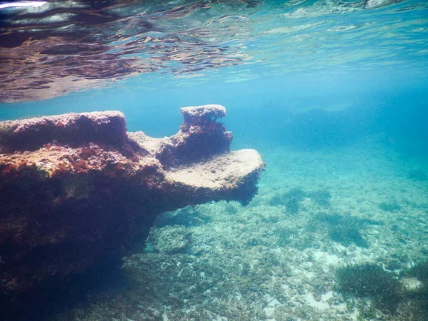 San Vito Capo Espetacular Vista Subaquática Mar Fundo Mar — Fotografia de Stock