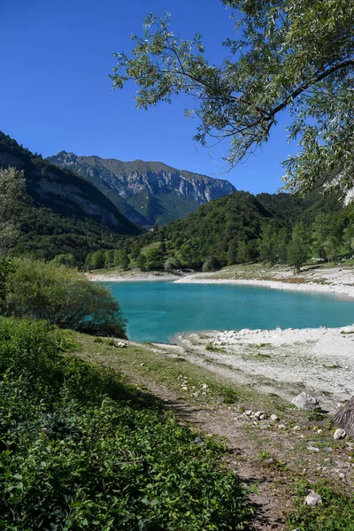 Tenno See Den Bergen Der Italienischen Dolomiten Trentino Südtirol Smaragdgrüne — Stockfoto