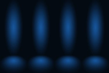 Gradyan Mavi soyut arkaplan. Siyah vignette Stüdyosu ile Pürüzsüz Koyu Mavi.