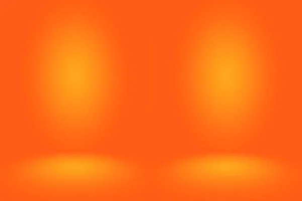 抽象平滑橙色背景布局设计，工作室，房间，网页模板，具有平滑圆形渐变色彩的业务报告 — 图库照片
