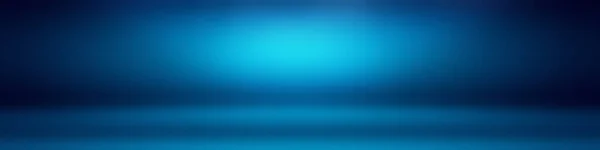 Abstract Luxury gradient Blue background. Smooth Dark blue with Black vignette Studio Banner. — Stock Photo, Image