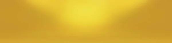 Astratto Luxury Gold parete dello studio gradiente giallo, ben utilizzato come sfondo, layout, banner e presentazione del prodotto. — Foto Stock