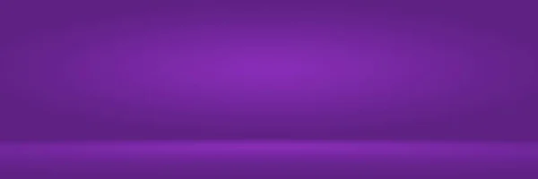スタジオ背景コンセプト-製品のための抽象的な空の光グラデーション紫色のスタジオルーム背景。平面スタジオの背景. — ストック写真