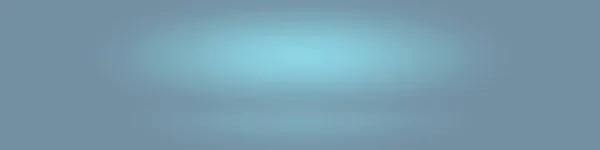 Abstrakte Studio-Hintergrundtextur aus hellblauer und grauer Gradientenwand, flacher Boden. für Produkt. — Stockfoto
