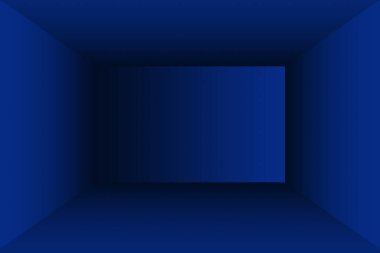 Soyut Lüks Derece Mavi arka plan. Siyah vignette Stüdyo Sancağıyla Pürüzsüz Koyu Mavi.