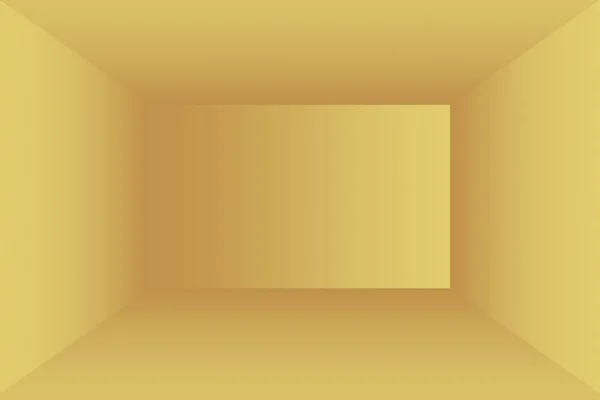 Abstract Luxury Gold yellow gradient studio wall, well use as background,layout,banner and product presentation. — Stock Photo, Image