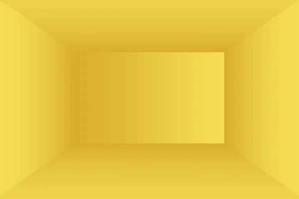 豪华金黄色渐变工作室墙，可用作背景图、版图、横幅和产品展示. — 图库照片