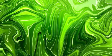 Şeffaf yeşil yaratıcılık, modern sanat. Mürekkep renkleri inanılmaz derecede parlak, aydınlık, şeffaf, serbest akış ve çabucak kurudur. Doğal model, lüks. Soyut sanat eseri, moda tarzı