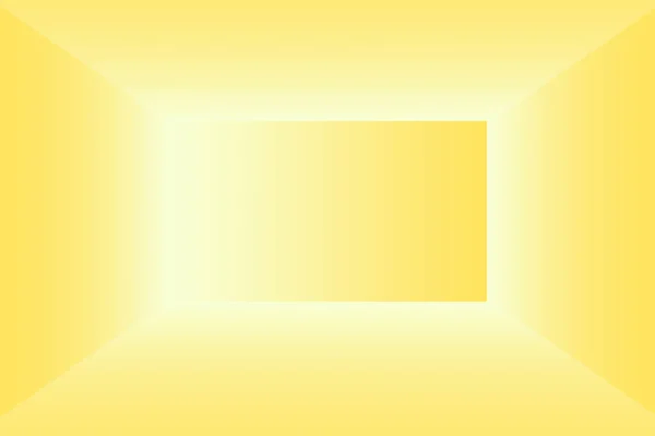 Abstract solid of shining yellow gradient studio wall room background. — Stock Photo, Image