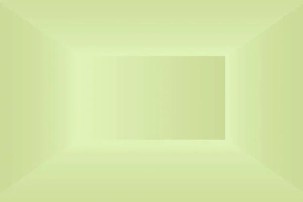 Роскошная простая зеленая студия на фоне пустой комнаты с пространством для текста и картинки — стоковое фото
