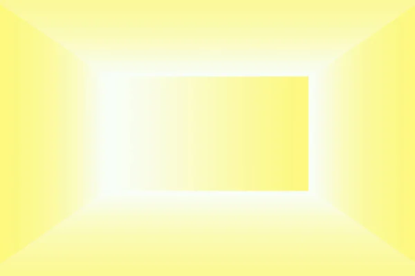 Astratto solido di brillante giallo gradiente studio parete stanza sfondo. — Foto Stock