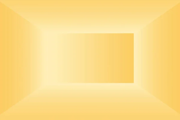 豪华金黄色渐变工作室墙，可用作背景图、版图、横幅和产品展示. — 图库照片