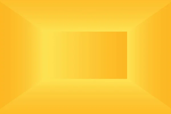 Αφηρημένο στερεό λαμπερό κίτρινο κλίση στούντιο τοίχο φόντο δωματίου. — Φωτογραφία Αρχείου