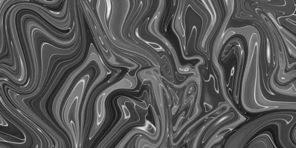 Schwarze Marmortinte Textur Acryl bemalt Wellen Textur Hintergrund. Muster kann für Tapete oder Haut Wandfliese luxuriös verwendet werden. — Stockfoto