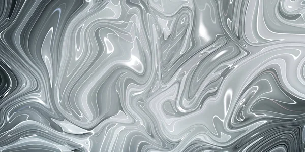 Abstraktní mramorová textura. Černobílé šedé pozadí. Ruční výroba — Stock fotografie