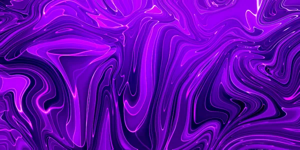 Lukisan seni ungu cair, latar belakang berwarna-warni abstrak dengan percikan warna dan cat, seni modern — Stok Foto