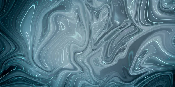 Fond abstrait bleu marbré. Modèle de marbre liquide. — Photo