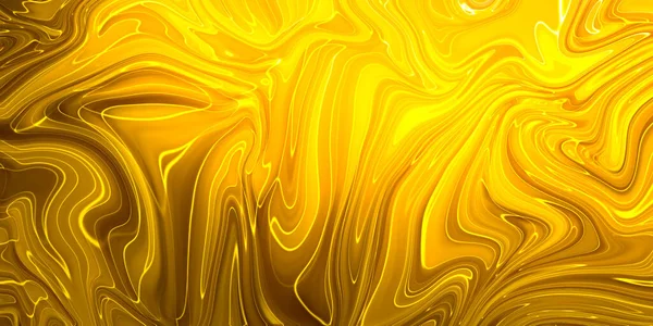 Gele en gouden olieverf abstracte achtergrond. Olieverf Geel en goud Olieverf voor de achtergrond. Geel en goud marmer patroon textuur abstracte achtergrond — Stockfoto
