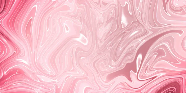 大理石的漩涡或玛瑙的波纹。具有粉红色的液体大理石质地.墙纸、海报、卡片、邀请函、网站的抽象画背景.流体艺术 — 图库照片