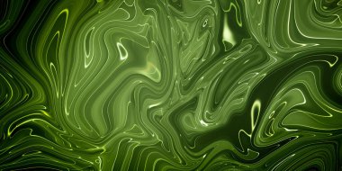 Şeffaf yeşil yaratıcılık, modern sanat. Mürekkep renkleri inanılmaz derecede parlak, aydınlık, şeffaf, serbest akış ve çabucak kurudur. Doğal model, lüks. Soyut sanat eseri, moda tarzı