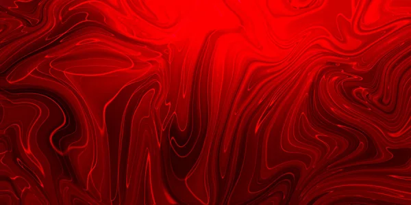 Creative abstract mixed red color painting with marble liquid effect, panorama — Stock Photo, Image