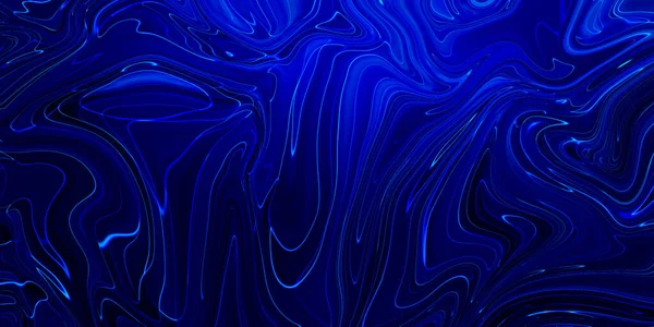 Marmorierter blauer abstrakter Hintergrund. Flüssiges Marmormuster. — Stockfoto