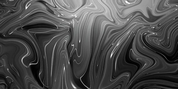 Streszczenie tekstury marmuru. Czarno-białe szare tło. Technika ręczna — Zdjęcie stockowe