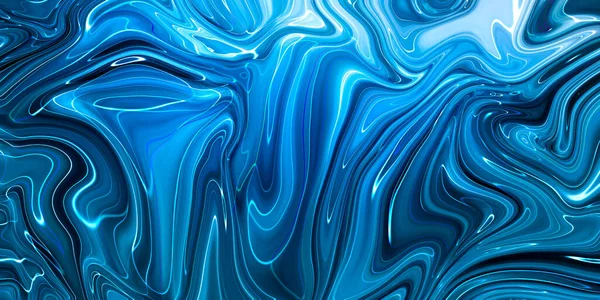 Marbled blue abstract background. Liquid marble pattern. — Stock Photo, Image