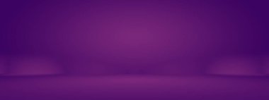 Stüdyo Arkaplan Konsepti - ürün için soyut boş ışık gradyanı mor stüdyo odası arka planı.