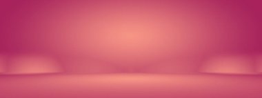 Soyut boş açık pembe stüdyo odası arka planı, ürün gösterimi, afiş, şablon için montaj olarak kullan.