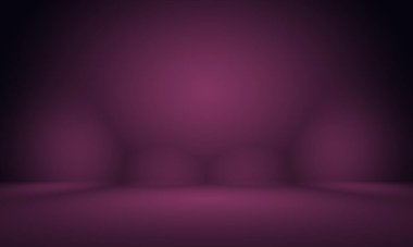 Stüdyo Arkaplan Konsepti - ürün için soyut boş ışık gradyanı mor stüdyo odası arka planı.