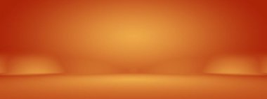 Soyut pürüzsüz Turuncu arkaplan tasarımı, stüdyo, oda, web şablonu, düz daire eğimli iş raporu