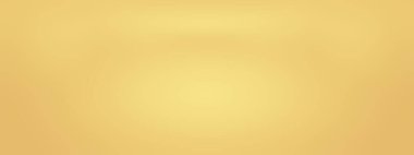 Soyut Lüks Altın Gradyan Stüdyo Duvarı. Arka plan, düzen, afiş ve ürün sunumu olarak kullanılabilir..