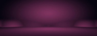 Stüdyo Arkaplan Konsepti - ürün için soyut boş ışık gradyanı mor stüdyo odası arka planı.