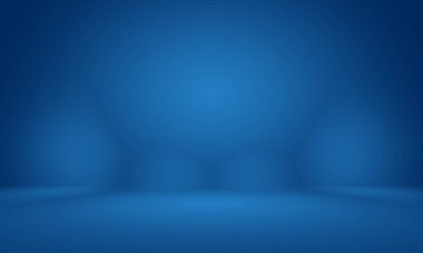 Siyah vignette Stüdyosu ile soyut Koyu Mavi arka plan, iş raporu, dijital, web sitesi şablonu, arkaplan.