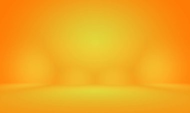 Soyut Lüks Altın Gradyan Stüdyo Duvarı. Arka plan, düzen, afiş ve ürün sunumu olarak kullanılabilir..
