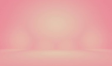 Soyut boş açık pembe stüdyo odası arka planı, ürün gösterimi, afiş, şablon için montaj olarak kullan.