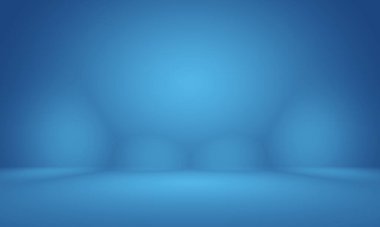 Siyah vignette Stüdyosu ile soyut Koyu Mavi arka plan, iş raporu, dijital, web sitesi şablonu, arkaplan.