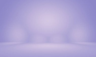 Stüdyo Arkaplan Konsepti - ürün için soyut boş ışık gradyanı mor stüdyo odası arka planı.
