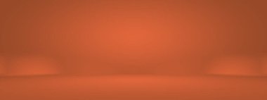 Soyut pürüzsüz Turuncu arkaplan tasarımı, stüdyo, oda, web şablonu, düz daire eğimli iş raporu