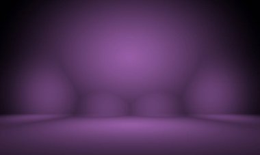 Stüdyo Arkaplan Konsepti - ürün için soyut boş ışık gradyanı mor stüdyo odası arka planı.