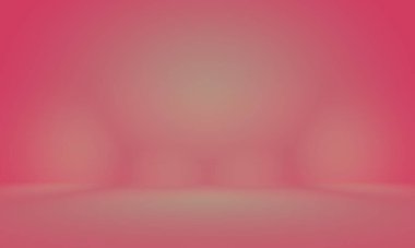 Soyut boş açık pembe stüdyo odası arka planı, ürün gösterimi, afiş, şablon için montaj olarak kullan.