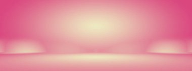 Soyut boş açık pembe stüdyo odası arka planı, ürün gösterimi, afiş, şablon için montaj olarak kullan.