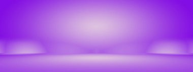 Stüdyo Arkaplan Konsepti - ürün için soyut boş ışık gradyanı mor stüdyo odası arka planı.