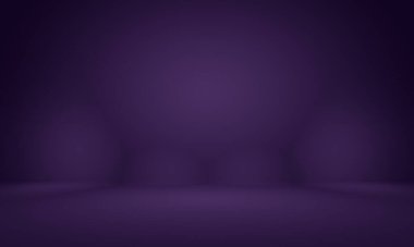 Stüdyo Arkaplan Konsepti - ürün için soyut boş ışık gradyanı mor stüdyo odası arka planı.