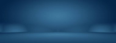 Siyah vignette Stüdyosu ile soyut Koyu Mavi arka plan, iş raporu, dijital, web sitesi şablonu, arkaplan.