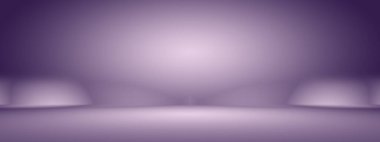 Stüdyo Arkaplan Konsepti - ürün için soyut boş ışık gradyanı mor stüdyo odası arka planı.