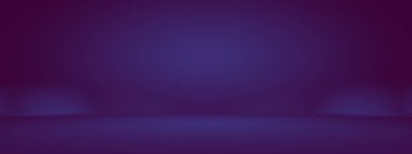 Stüdyo Arkaplan Konsepti - ürün için soyut boş ışık gradyanı mor stüdyo odası arka planı.