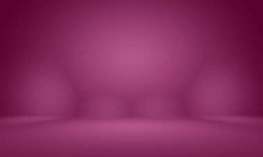 Soyut boş açık pembe stüdyo odası arka planı, ürün gösterimi, afiş, şablon için montaj olarak kullan.