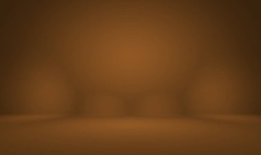 Soyut Lüks Altın Gradyan Stüdyo Duvarı. Arka plan, düzen, afiş ve ürün sunumu olarak kullanılabilir..